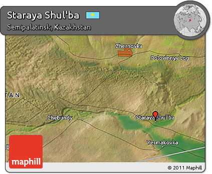Satellite 3D Map of Staraya Shul'ba