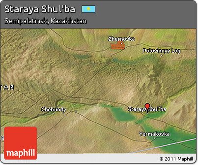 Satellite 3D Map of Staraya Shul'ba