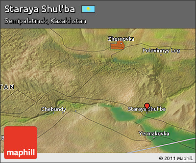 Satellite 3D Map of Staraya Shul'ba
