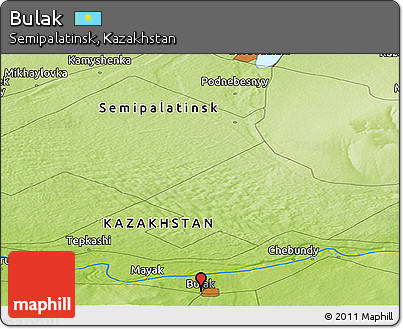 Physical Panoramic Map of Bulak