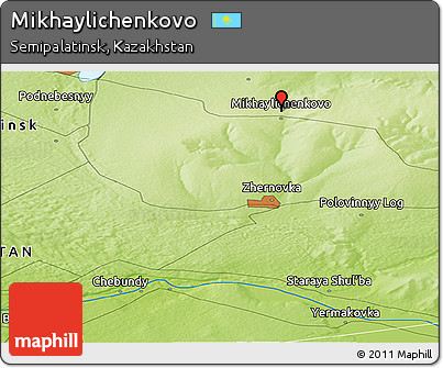 Physical Panoramic Map of Mikhaylichenkovo