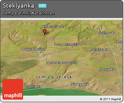 Satellite Panoramic Map of Steklyanka