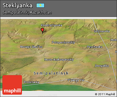 Satellite Panoramic Map of Steklyanka