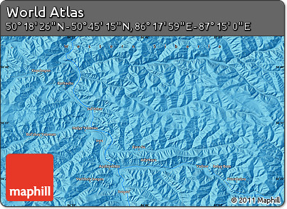 Political Map of the Area around 50° 31' 50" N, 86° 46' 30" E