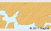 Political 3D Map of the area around 50° 31' 50" N, 92° 34' 29" W