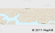 Shaded Relief Panoramic Map of the area around 50° 31' 50" N, 92° 34' 29" W