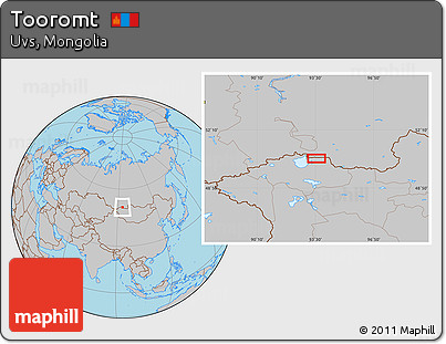 Gray Location Map of Tooromt