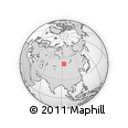 Outline Map of the Area around 50° 31' 50" N, 93° 34' 29" E, rectangular outline