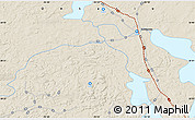Shaded Relief Map of the area around 50° 31' 50" N, 93° 25' 30" W