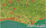 Satellite Map of Alfriston