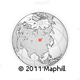 Outline Map of the Area around 50° 55' 47" N, 101° 13' 29" E, rectangular outline