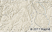 Shaded Relief Map of the area around 50° 55' 47" N, 102° 4' 29" E
