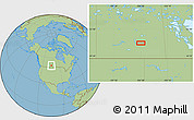Savanna Style Location Map of the area around 50° 55' 47" N, 104° 28' 29" W