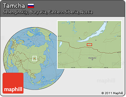 Savanna Style Location Map of Tamcha