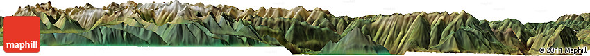Satellite Horizon Map of the Area around 50° 55' 47" N, 122° 19' 29" W