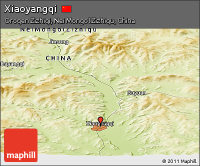Physical Panoramic Map of Xiaoyangqi