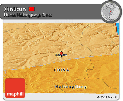 Political Panoramic Map of Xinlitun