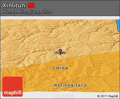 Political Panoramic Map of Xinlitun