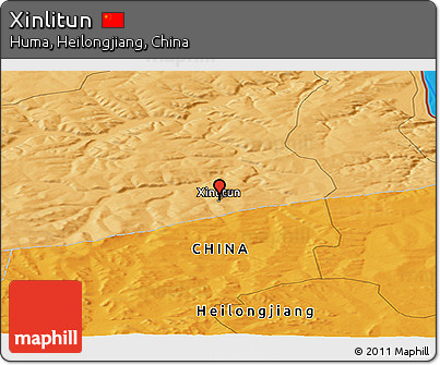 Political Panoramic Map of Xinlitun