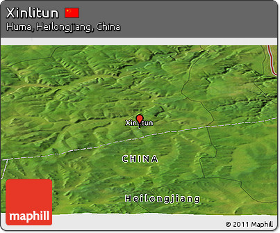 Satellite Panoramic Map of Xinlitun