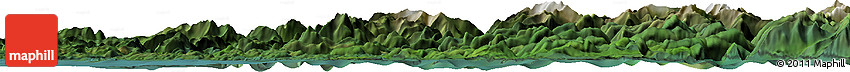 Satellite Horizon Map of the Area around 50° 55' 47" N, 126° 34' 29" W