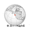 Outline Map of the Area around 50° 55' 47" N, 128° 16' 30" W, rectangular outline
