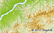 Physical Map of the area around 50° 55' 47" N, 138° 37' 30" E