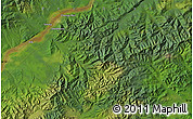 Satellite Map of the area around 50° 55' 47" N, 138° 37' 30" E