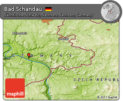 Physical Map of Bad Schandau