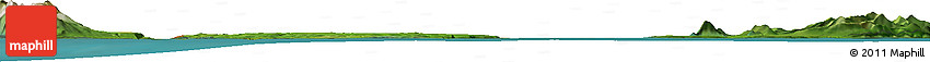 Satellite Horizon Map of the Area around 50° 55' 47" N, 156° 28' 29" E