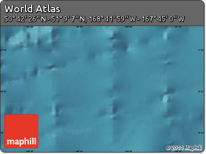 Satellite Map of the Area around 50° 55' 47" N, 168° 13' 29" W