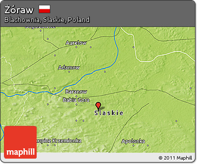 Physical 3D Map of Żóraw