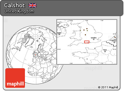 Blank Location Map of Calshot