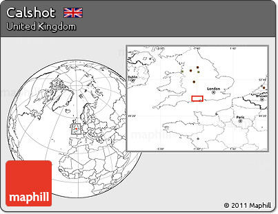 Blank Location Map of Calshot