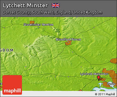 Physical 3D Map of Lytchett Minster