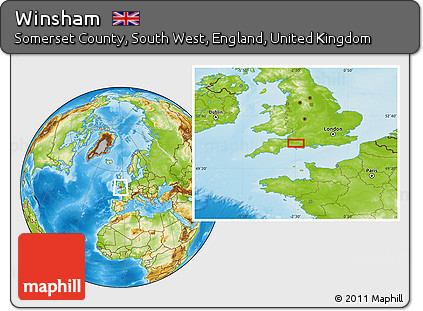 Physical Location Map of Winsham