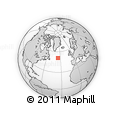 Outline Map of the Area around 50° 55' 47" N, 35° 37' 30" W, rectangular outline