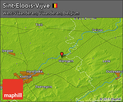 Physical 3D Map of Sint-Eloois-Vijve