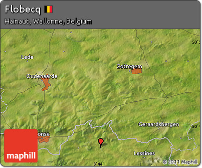 Satellite Map of Flobecq