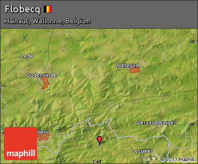 Satellite Map of Flobecq