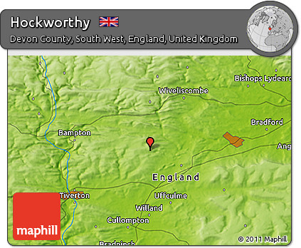 Physical 3D Map of Hockworthy