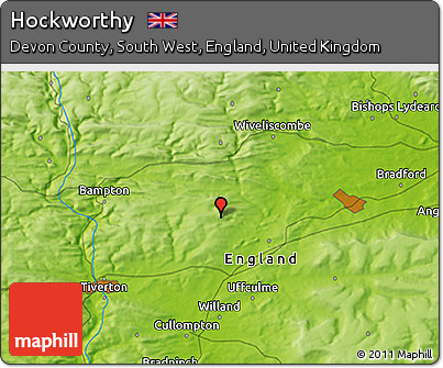 Physical 3D Map of Hockworthy
