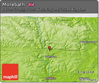 Physical 3D Map of Morebath