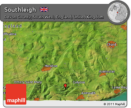 Satellite 3D Map of Southleigh