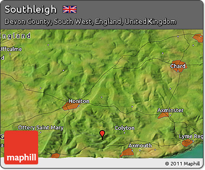 Satellite 3D Map of Southleigh