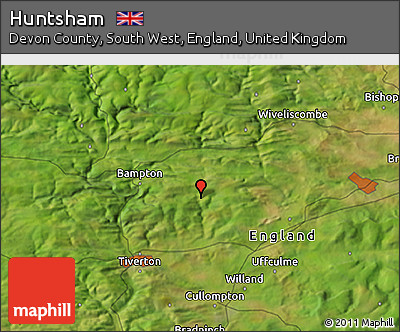 Satellite 3D Map of Huntsham