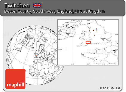 Blank Location Map of Twitchen