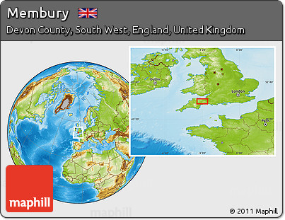 Physical Location Map of Membury