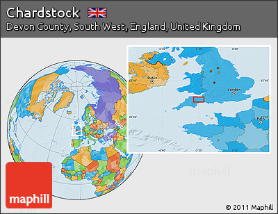 Political Location Map of Chardstock