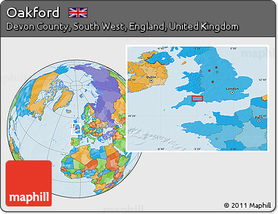 Political Location Map of Oakford